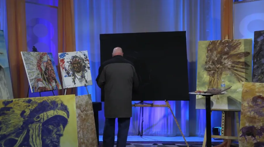 Richard Painting on ABC 8